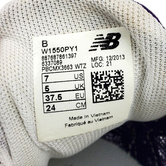 NEW BALANCE 1550 Shoes Womens Size 7 Purple Running Sneaker Athletic W1550PY1 - Picture 12 of 12